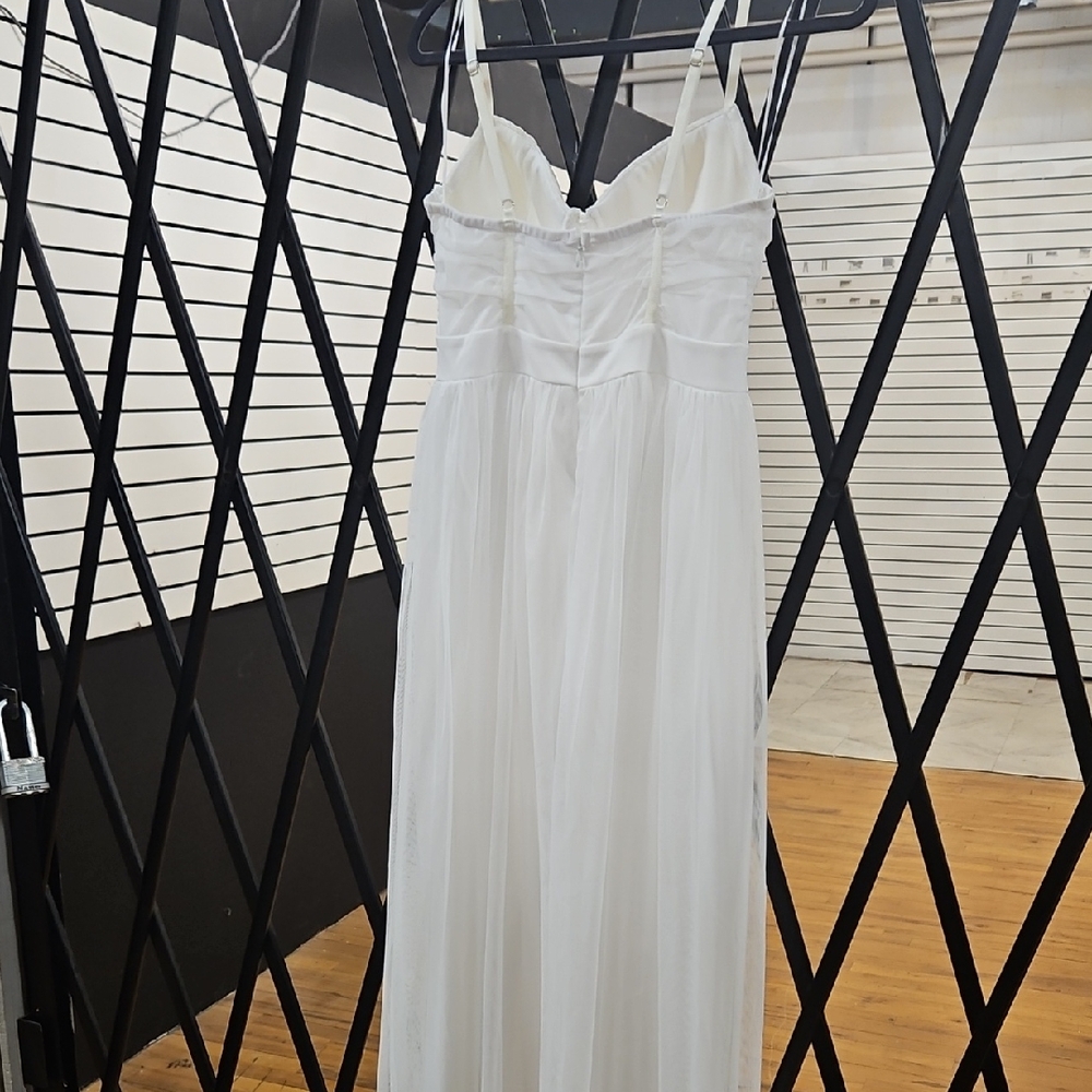 Iris White Spaghetti Strap Dress